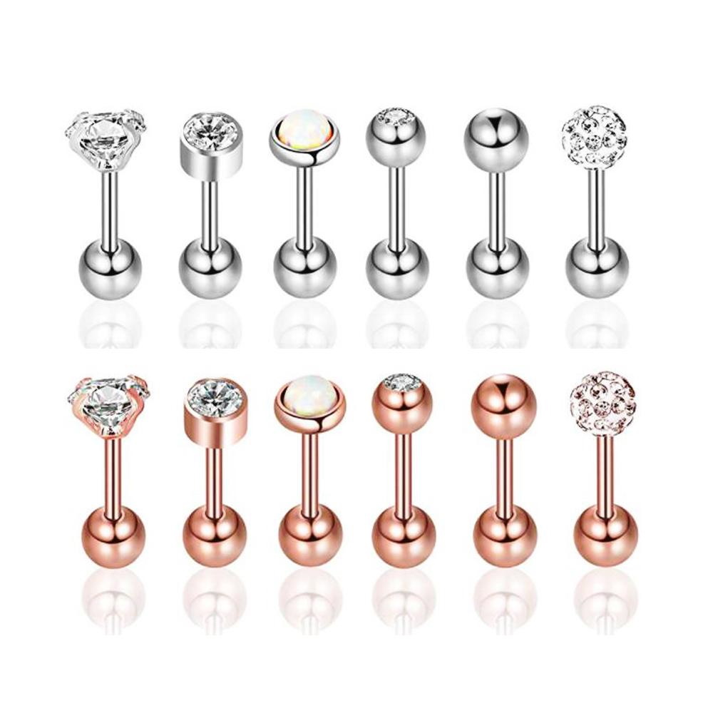  Tragus Piercing  Örhänge 6st pack