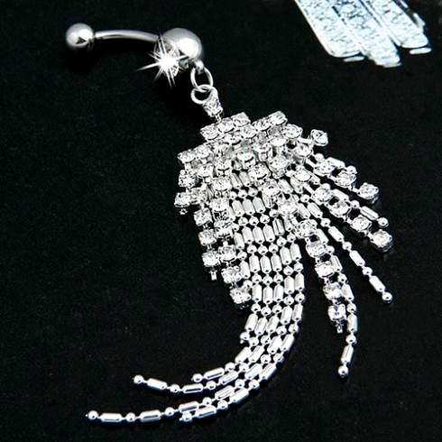 Navel Belly Button Ring Body Piercing Jewelry - 3