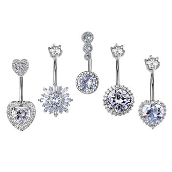 Navelpiercingar  5 st / set 