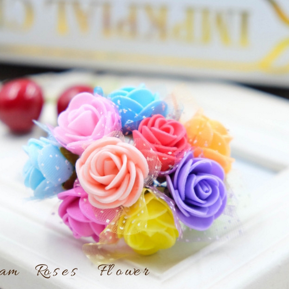 Hair Pins Wedding rose flower beads 36 PCS - 2