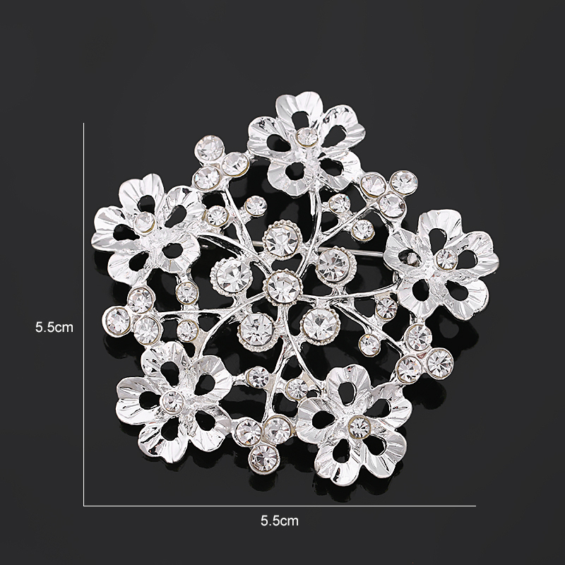 Brooch Crystal FLOWER - 4