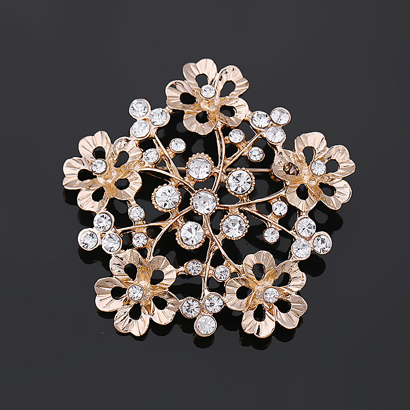 Brooch Crystal FLOWER - 3