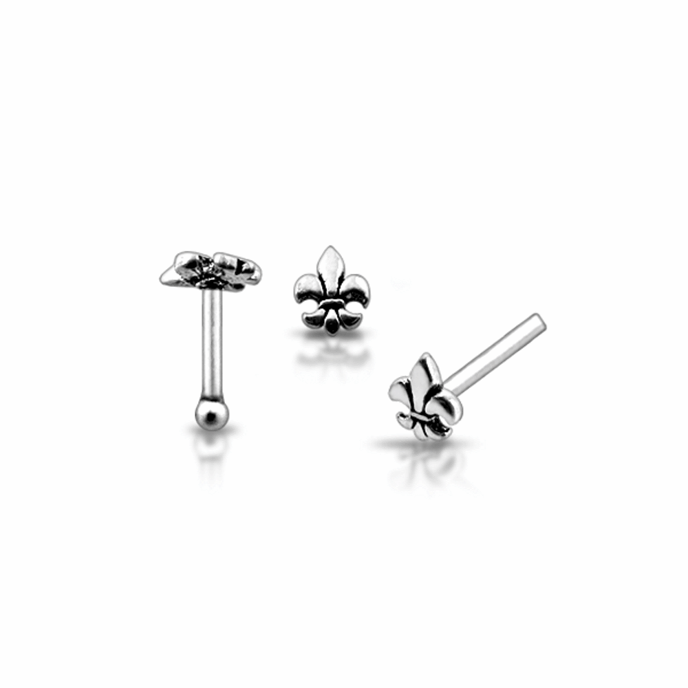 925 Silver Victorian Crown Nose Stud