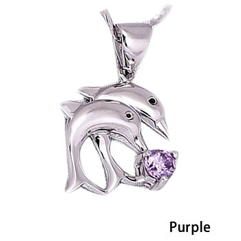 Silver pläterad STRASS Dolphin Silverhänge