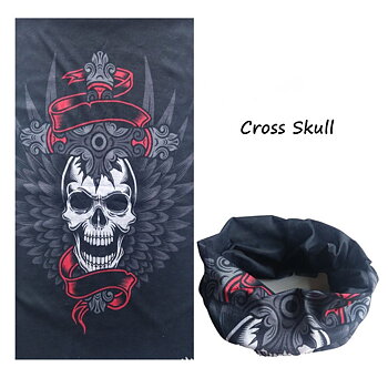Skalle Halsduk halv ansiktsmask vindtät Bandana 