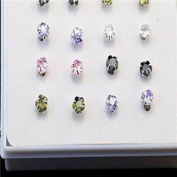 925 Silver CZ Öronpiercingar smycken 1st