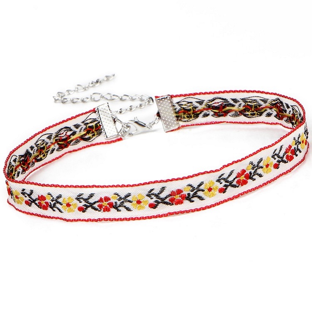 Halsband choker blomma