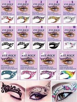 Eyebrows Stickers Mix 5pcs
