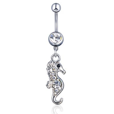 Navel Piercing Seahorse  