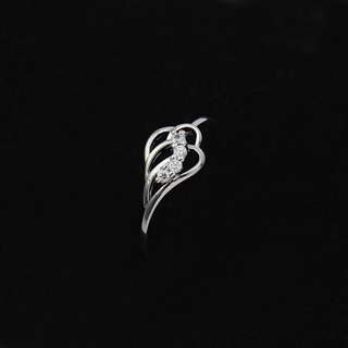18K White Gold Filled CZ Ring