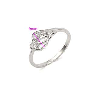 18K White Gold Filled CZ Ring - 4