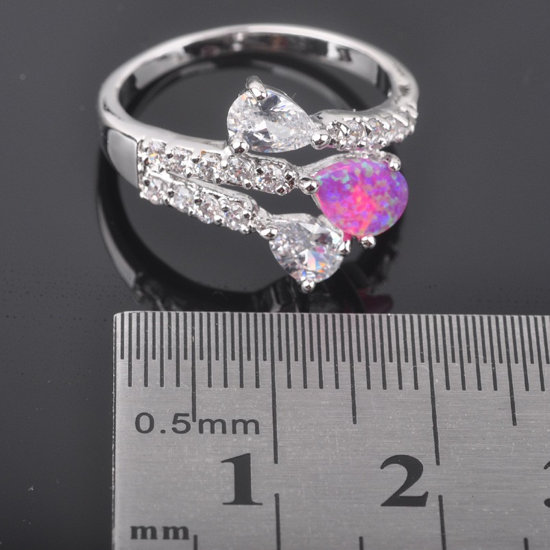 Silversmycken filled ring ROSA Brand Opal - 2