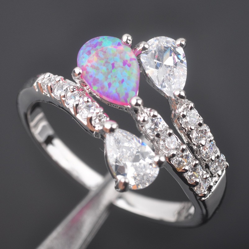 Silversmycken filled ring ROSA Brand Opal - 3