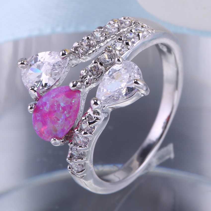 Silversmycken filled ring ROSA Brand Opal