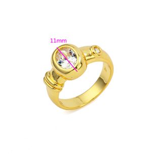 18K Guldfyllda Guld gulddoublé Filled CZ Ring - 2