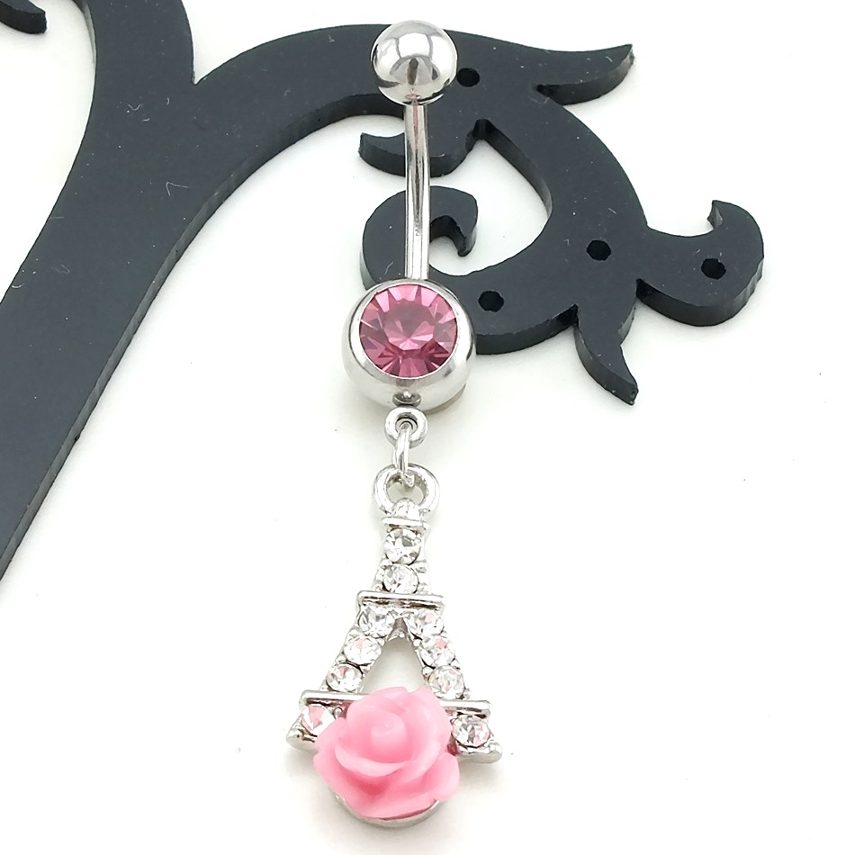 Navel Belly Button Ring Body Piercing Jewelry - 4