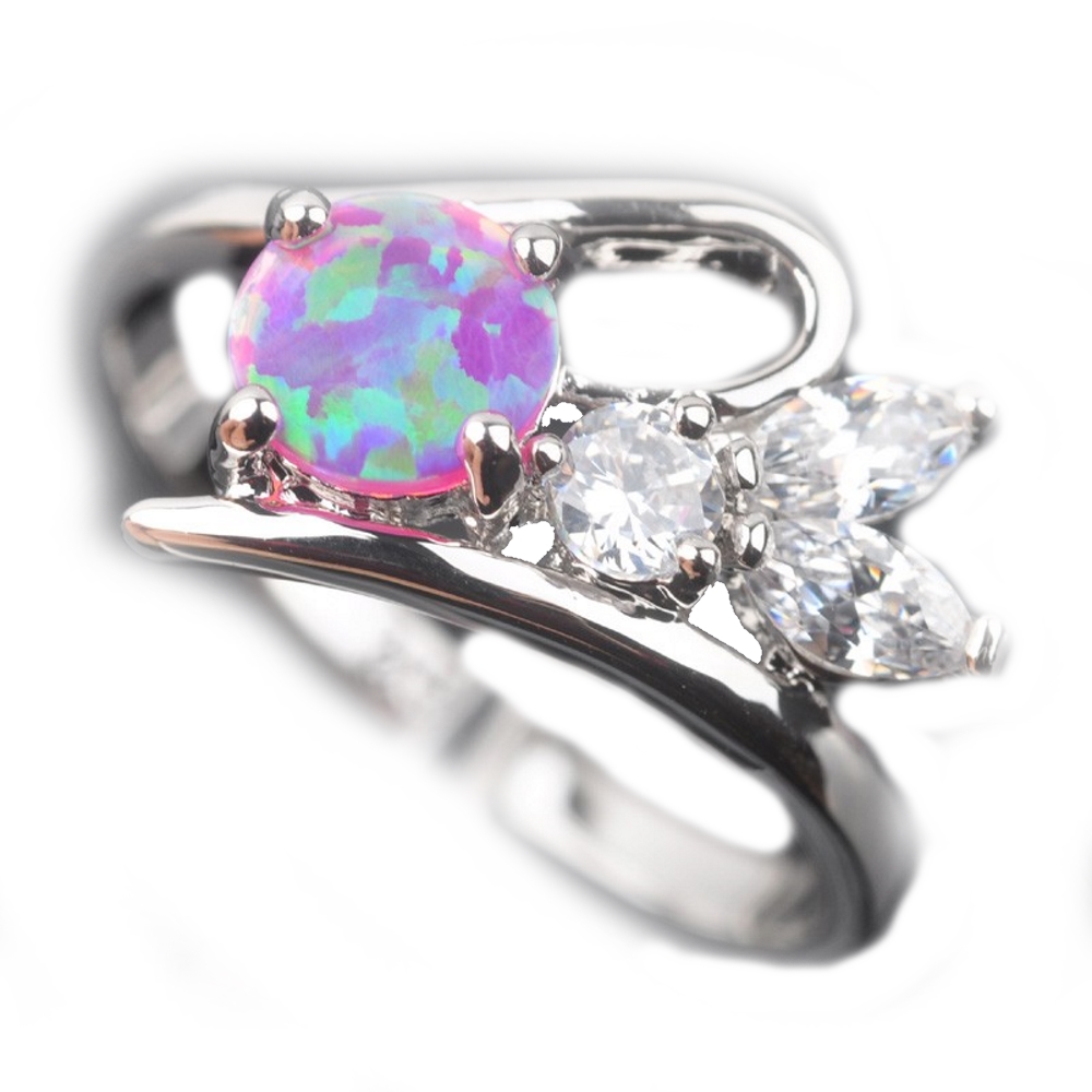 Silversmycken filled ring ROSA Brand Opal
