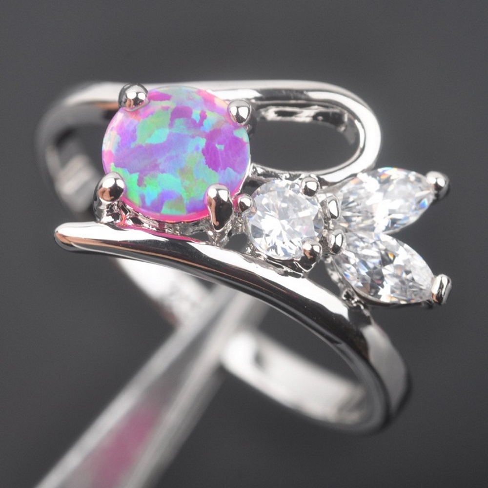 Silversmycken filled ring ROSA Brand Opal - 4