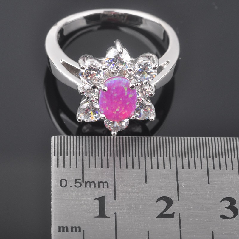 Silversmycken filled ring ROSA Brand Opal - 2