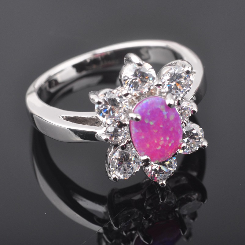 Silversmycken filled ring ROSA Brand Opal - 3