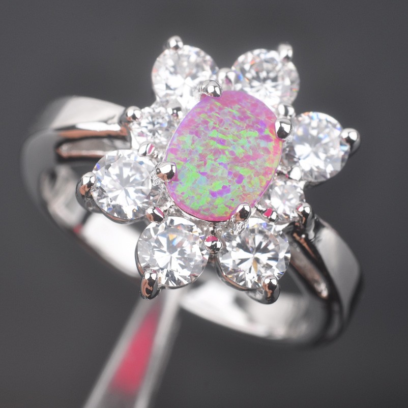 Silversmycken filled ring ROSA Brand Opal - 4