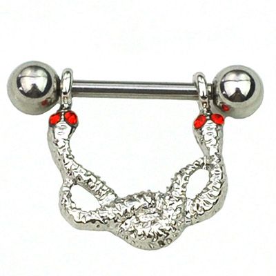 Bröstpiercing Smycken Piercing Orm