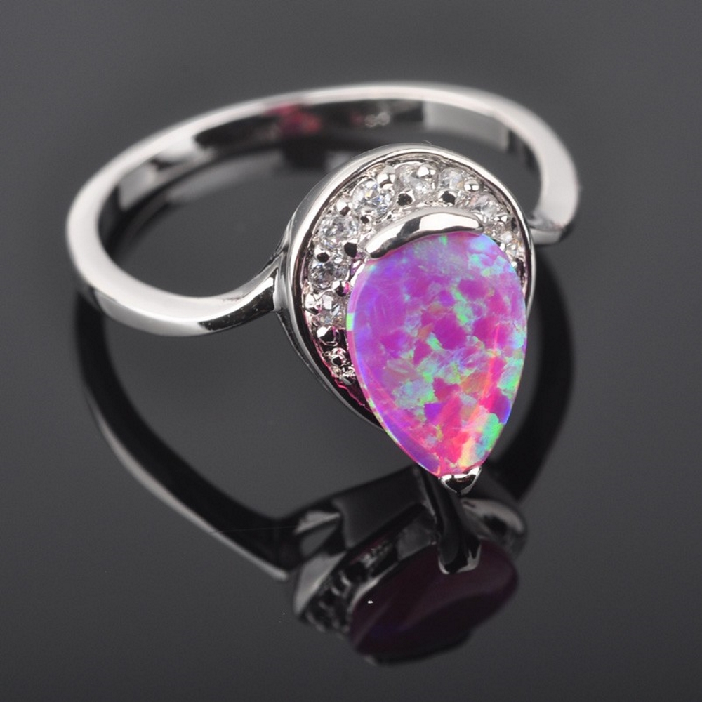 Silversmycken filled ring ROSA Brand Opal - 2