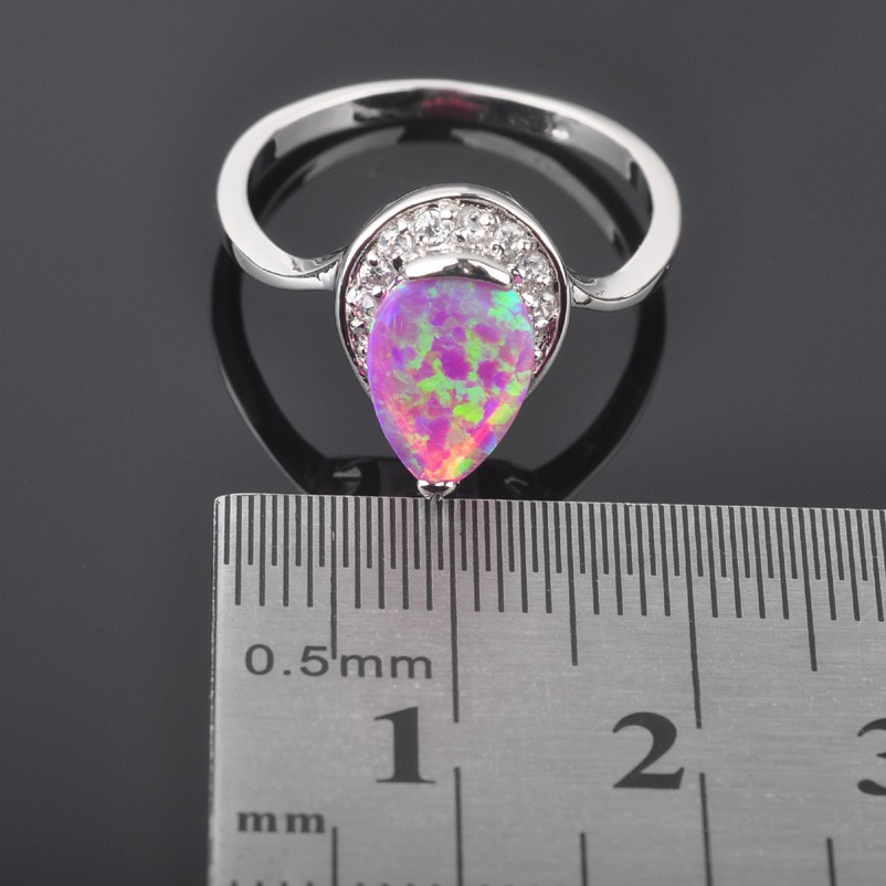 Silversmycken filled ring ROSA Brand Opal - 4