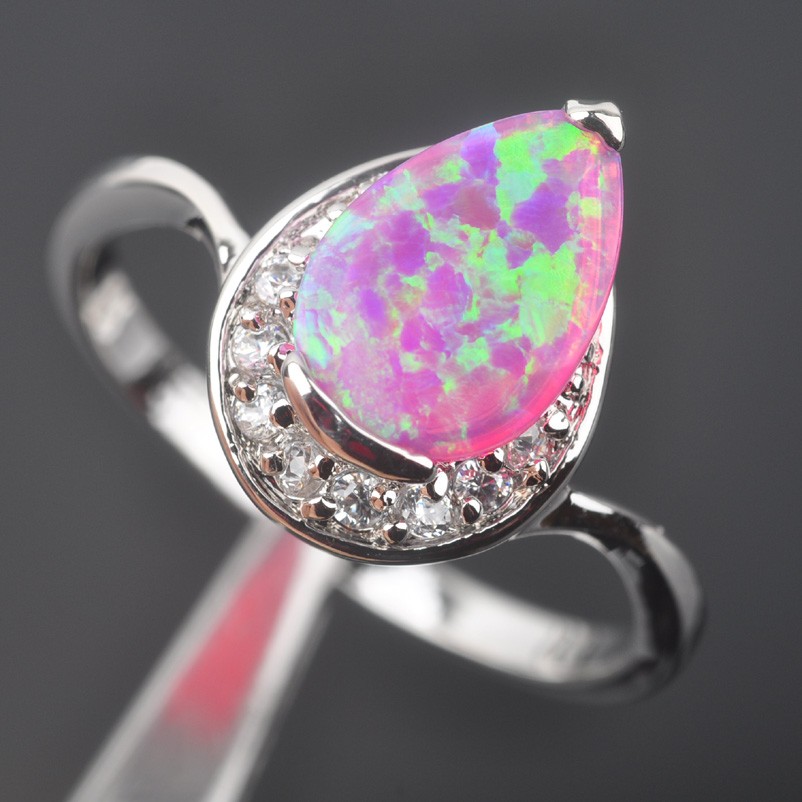 Silversmycken filled ring ROSA Brand Opal - 3
