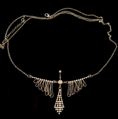 Navel belly chain