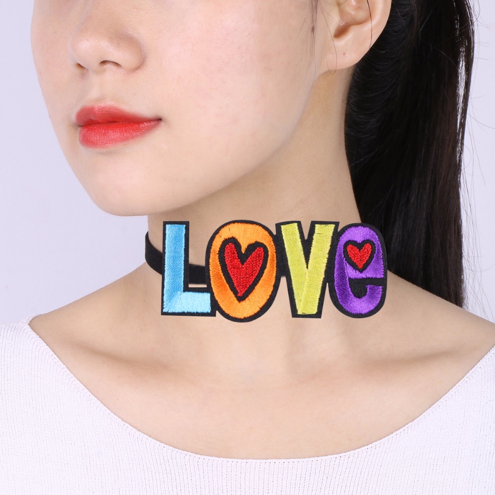 Halsband choker LOVE - 3