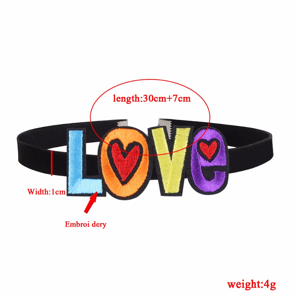 Halsband choker LOVE - 6