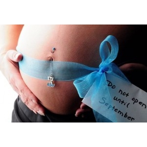 14G Bio Flexible CZ Belly Button Ring Navel Ring  Pregnancy Maternity - 3