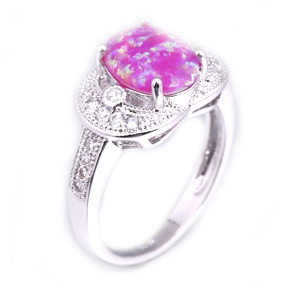 Silversmycken filled ring ROSA Brand Opal