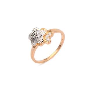 18K Guldfyllda Guld gulddoublé Filled CZ Ring #17 - 2