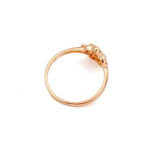 18K Guldfyllda Guld gulddoublé Filled CZ Ring #17 - 4