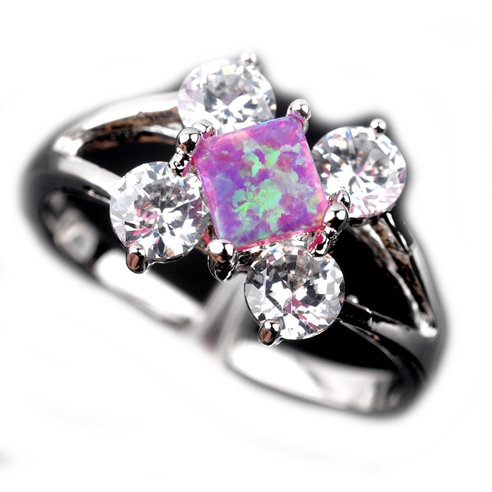 Silversmycken filled ring ROSA Brand Opal - 4