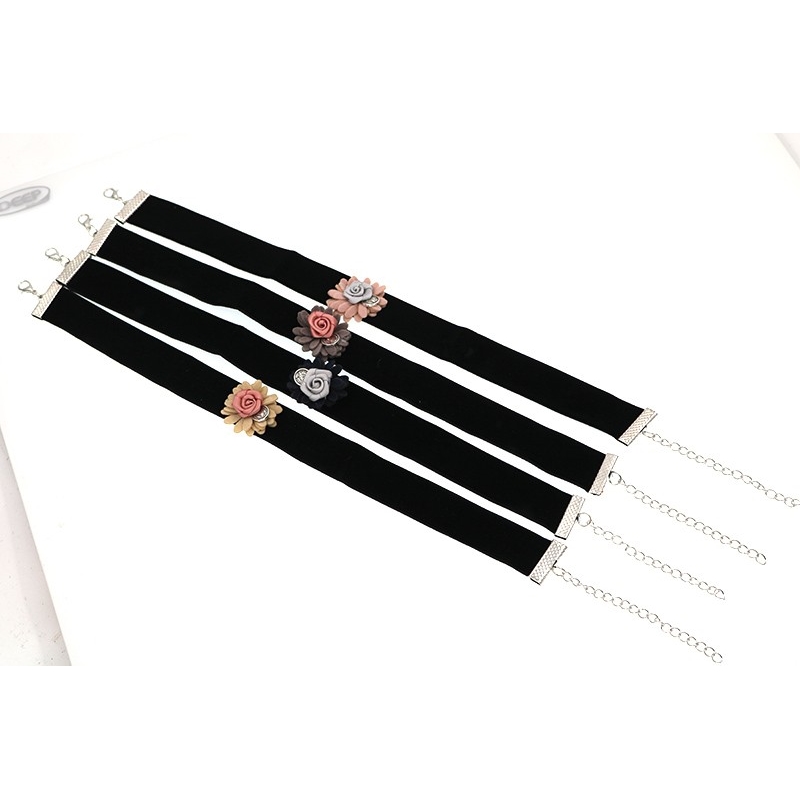 Halsband choker blomma - 3