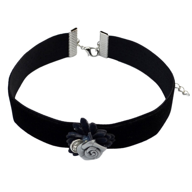 Halsband choker blomma - 6