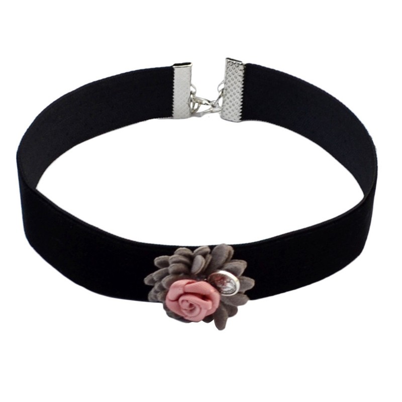 Halsband choker blomma - 5