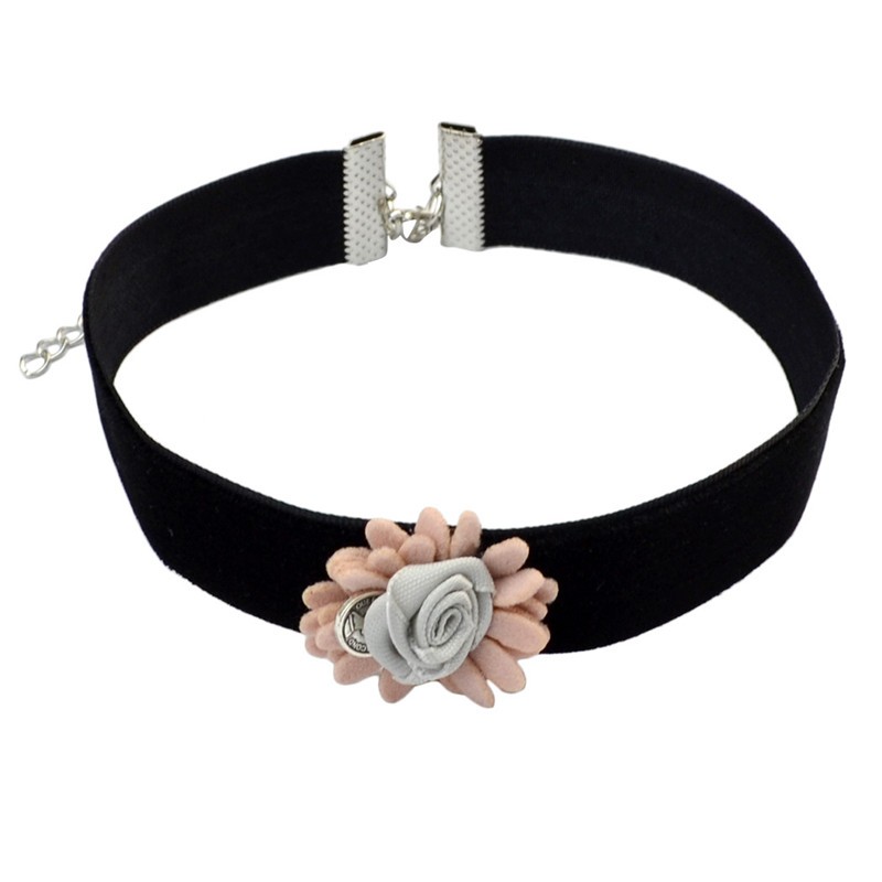 Halsband choker blomma - 4