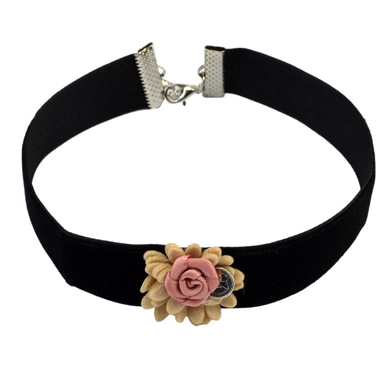 Halsband choker blomma - 10
