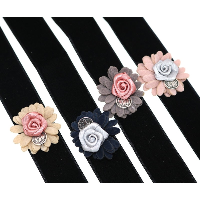 Halsband choker blomma - 11