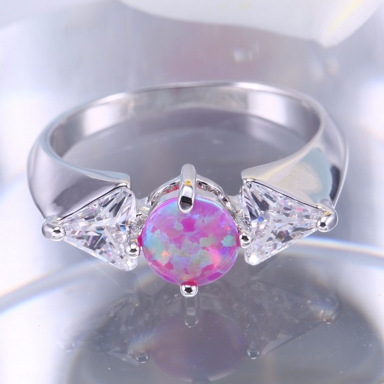 Silversmycken filled ring ROSA Brand Opal - 2