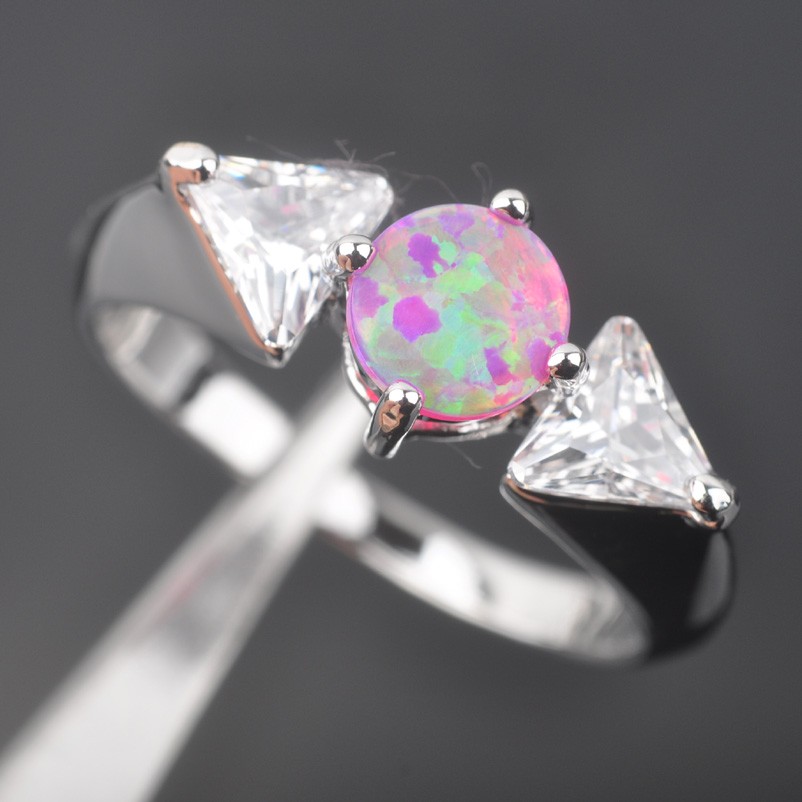 Silversmycken filled ring ROSA Brand Opal - 4
