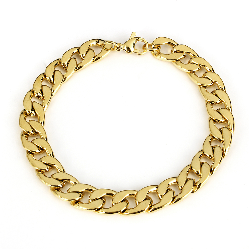 Rostfritt stål halsband + armband Set 5mm - 4