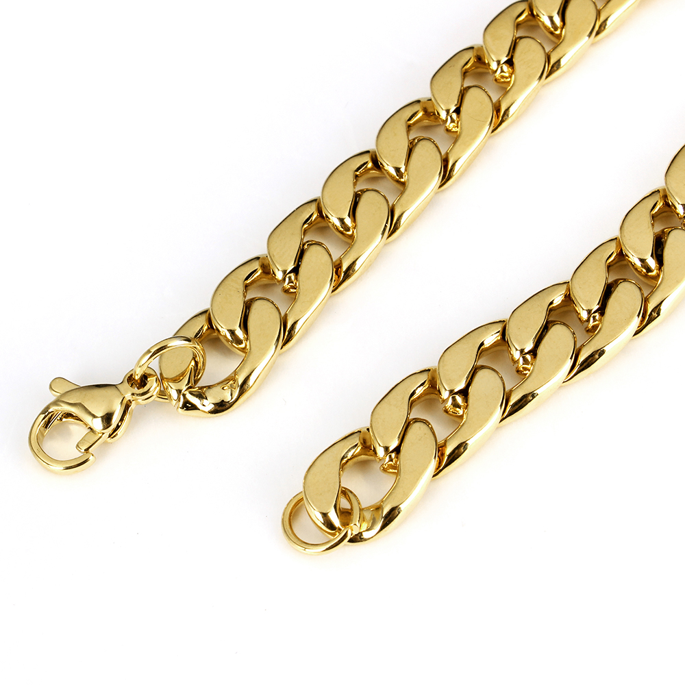 Rostfritt stål halsband + armband Set 5mm - 5