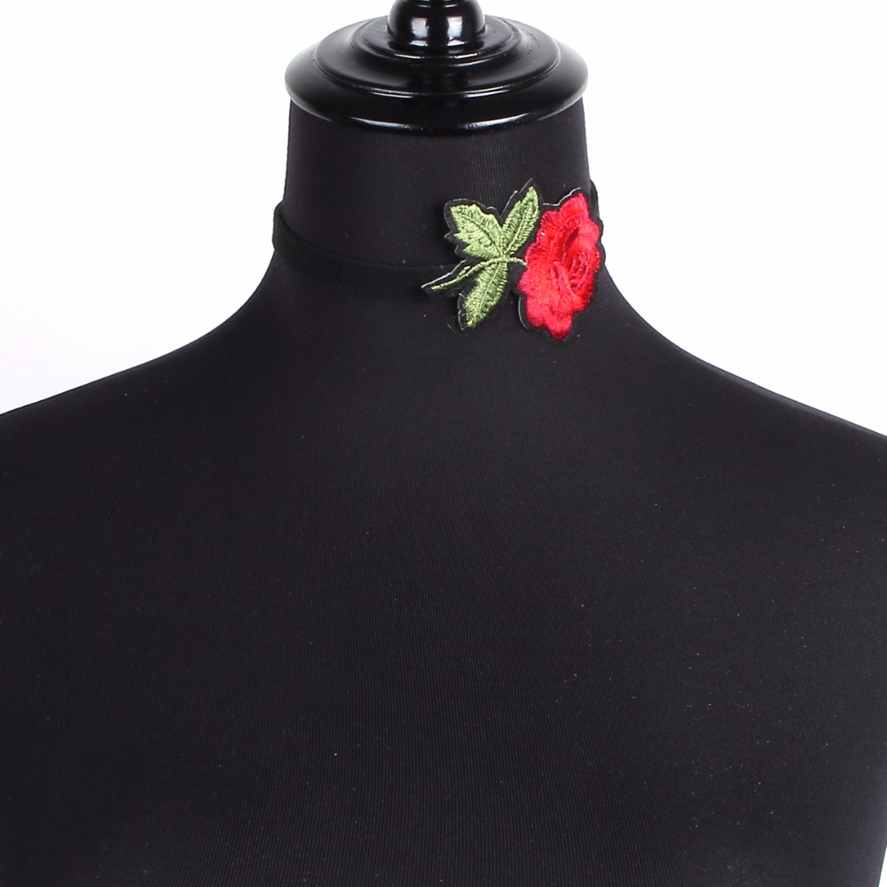 Halsband choker blomma - 2