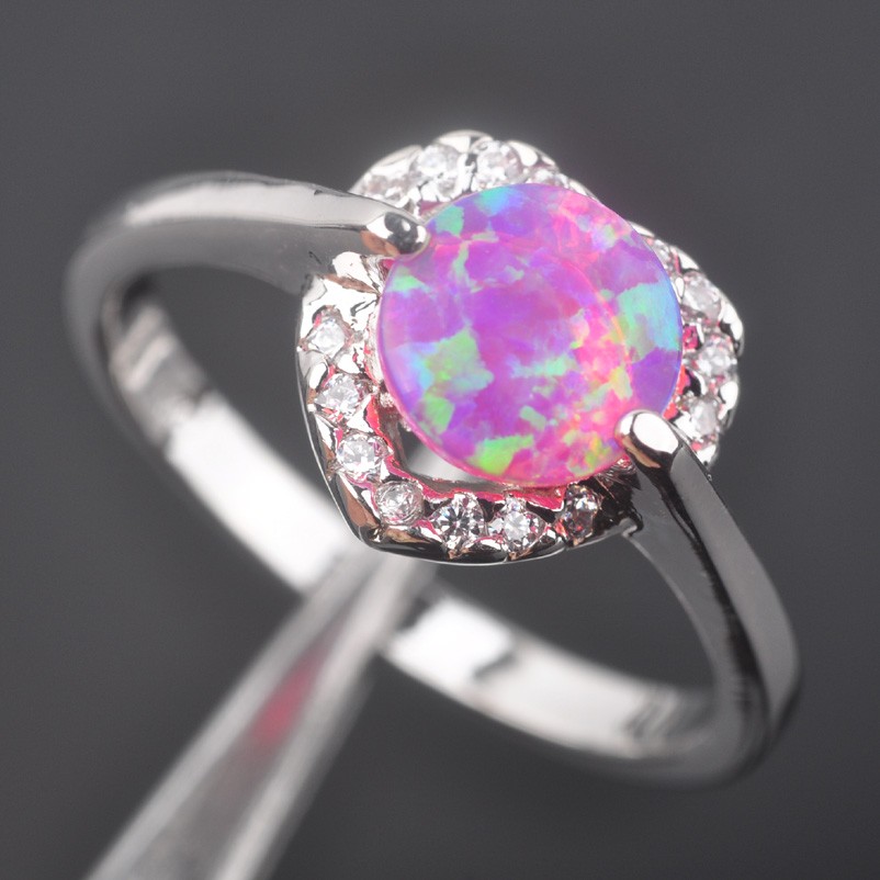 Silversmycken filled ring ROSA Brand Opal
