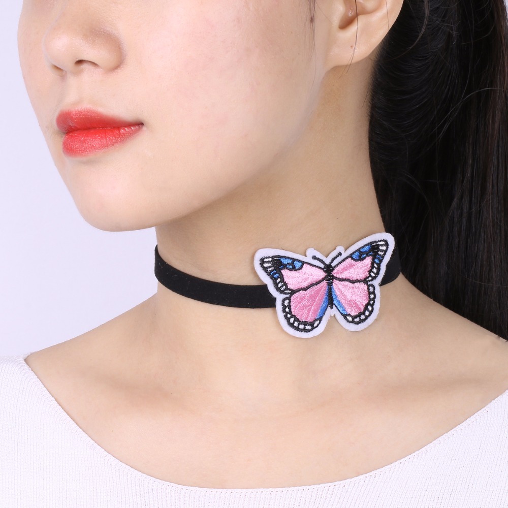 Halsband choker Fjäril - 4